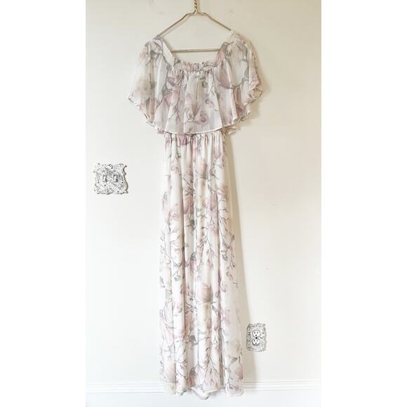 Show Me Your MuMu Hacienda Maxi Dress Forever Vine Dusty Rose L - Picture 8 of 11